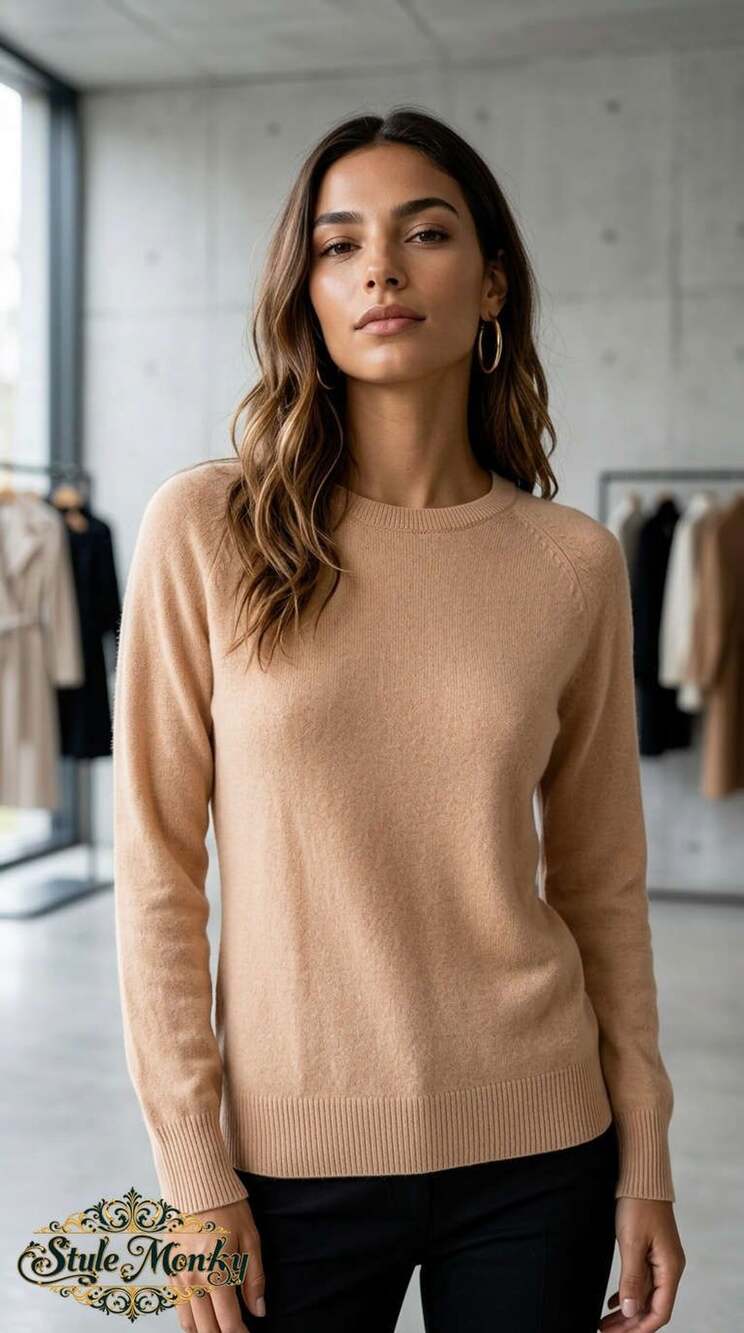 Equipment Femme Cashmere Sweater Size S Beige Crewneck Long Sleeve